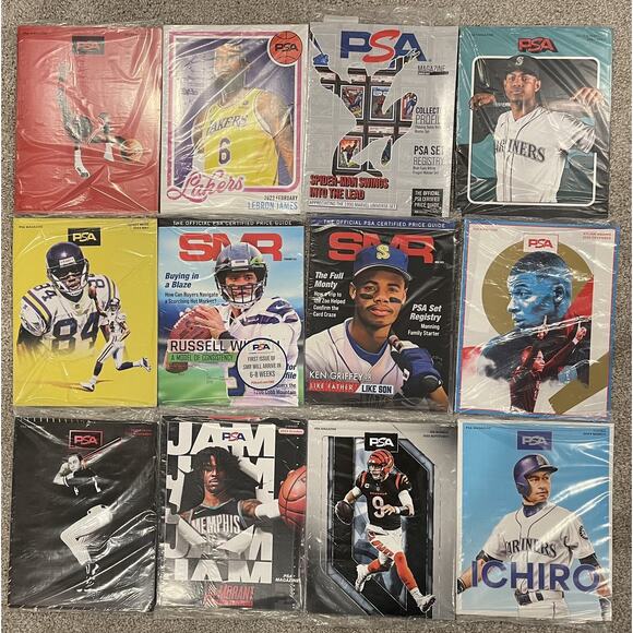 PSA Magazine Lot of 12 2021-2023 LeBron Jordan Mbappe Morant Jeter + More - Picture 1 of 6